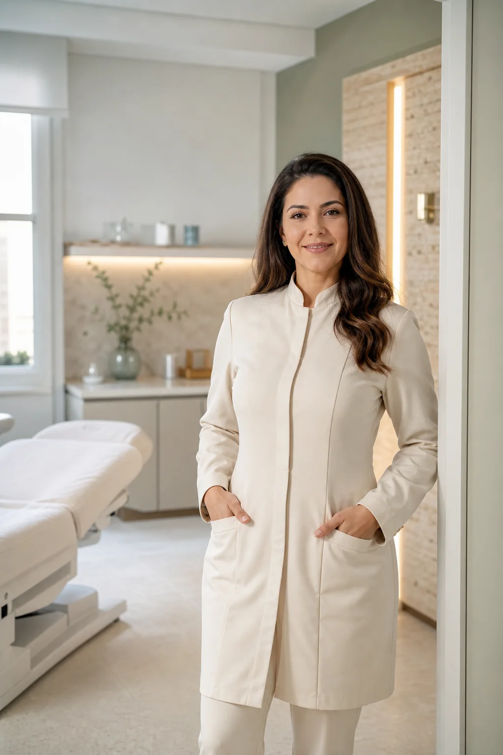 Profissional da Essenza Clinic em uma sala de atendimento